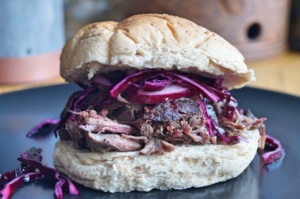 Wildschwein Pulled Pork Burger