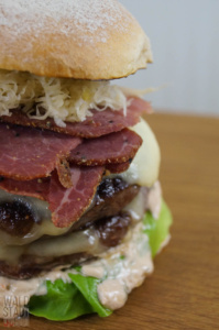 Double Cheese Pastrami Burger