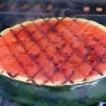 Pizza von der Melone mit Feta