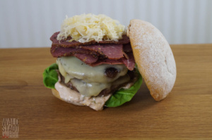 Double Cheese Pastrami Burger - Ludwigs Burger Bash