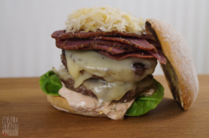 Double Cheese Pastrami Burger