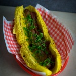 Dry Aged Hot Dog mit roter Beete